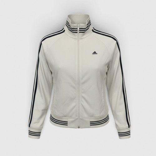 Adidas Originals Retro 3-Stripes Track Jacket Off-White / Pre Owned